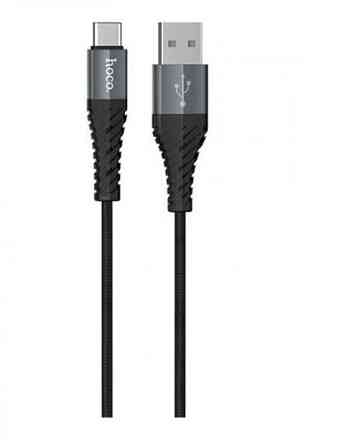 Кабель HOCO COOL DATA CABLE X38 TYPE-C Быстрая зарядка Черный Киев