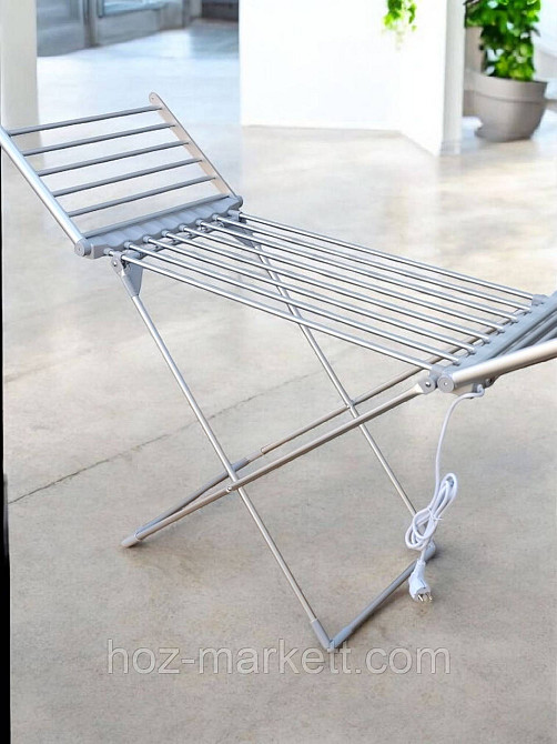 Сушилка электрическая напольная алюминиевая с подогревом дополнительных секций IDRY Харьков - изображение 2