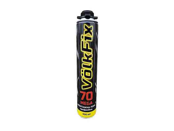 Пена монтажная профессиональная 900мл всесезонная 70л ТМ VolkFix Киев