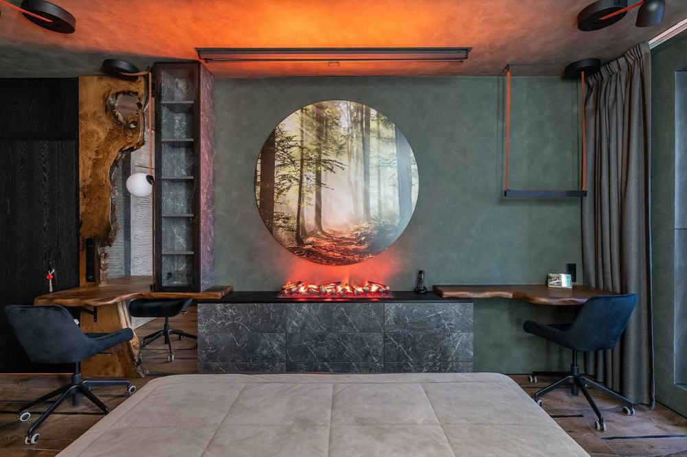 Электрокамин паровой A-Fire Cassette SF100 LOG Multicolor с настоящим 3D эффектом пламени, звуком, дровами и Киев - изображение 7