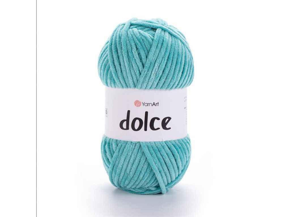 Пряжа Dolce бирюзовый 100% микрополиэстр 120м 100г 5шт/уп 770 ТМ YarnArt Киев - изображение 1