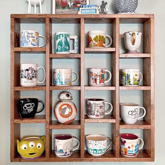 Полиця для чашок "Кармір" шафран Миколаїв - фото 1