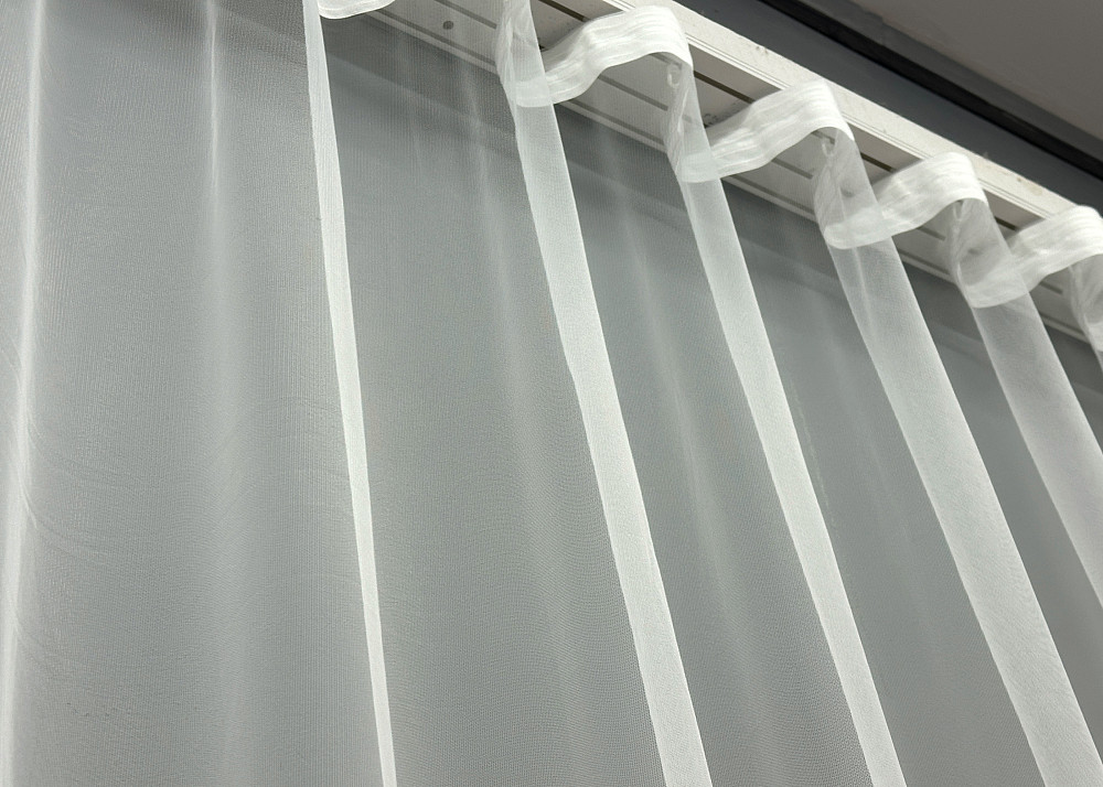 Тюль фатин с вышивкой цвет кремовый 1849т Киев - изображение 7