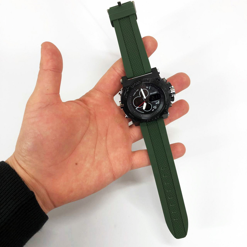Годинники для активних військових SKMEI 2065BKWT, Годинники чоловічі спортивні з крокоміром PO-45 Львів - фото 5