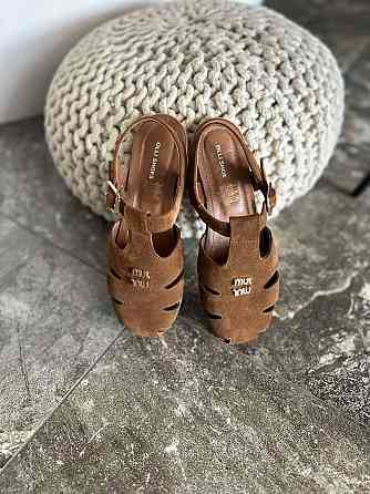Olli Босоніжки жіночі шоколадні замшеві OLLI Л-5-0081 літні на плоскій підошві / Стильні босоні Коломыя
