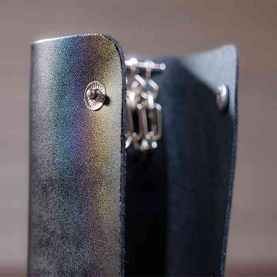 Стильная кожаная ключница Черная (Vintage) Киев