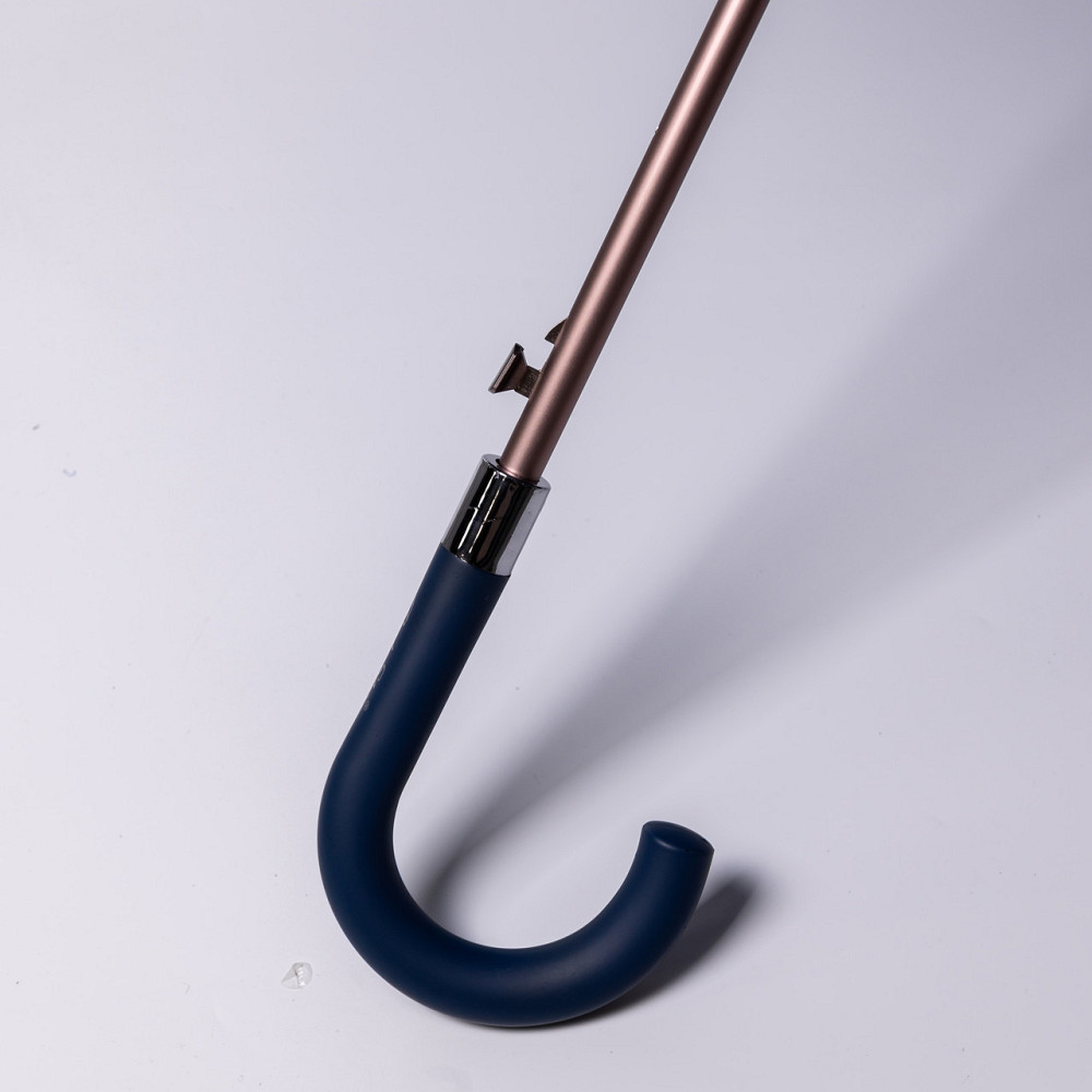 Классический зонт-трость с чехлом полуавтомат из полиэстера прочный надежный 12 спиц диаметр 120 см Серый HP-23-16G Киев - изображение 4