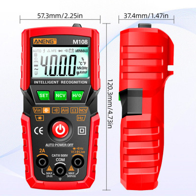 Цифровой мультиметр ANENG M108, V, A, R, C, T, F (M108) Винница - изображение 3