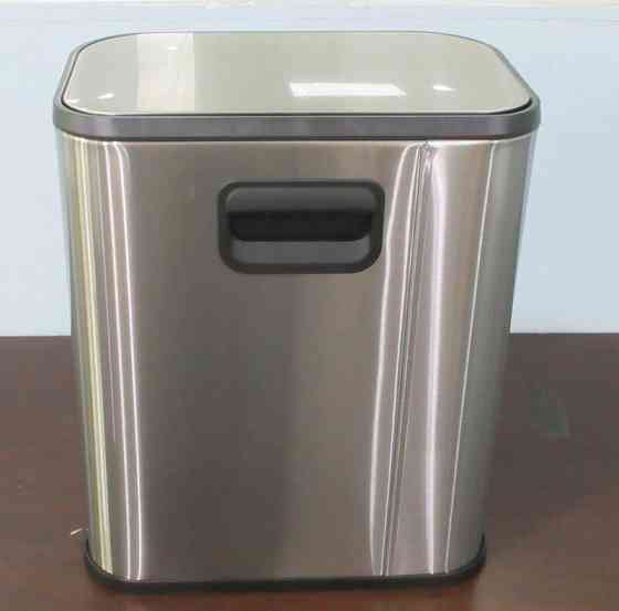 Відро для сміття з плавним закриттям прямокутне Mixxus Cubic-TC0105 SS Color 5л колір наржавійка (MI7088) Київ