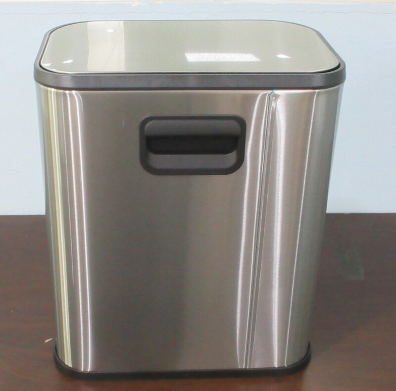 Відро для сміття з плавним закриттям прямокутне Mixxus Cubic-TC0105 SS Color 5л колір наржавійка (MI7088) Київ - фото 3