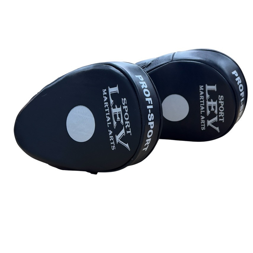 Лапа боксерська вигнута (2 шт.) шкіра LEV SPORT Вишневе - фото 3