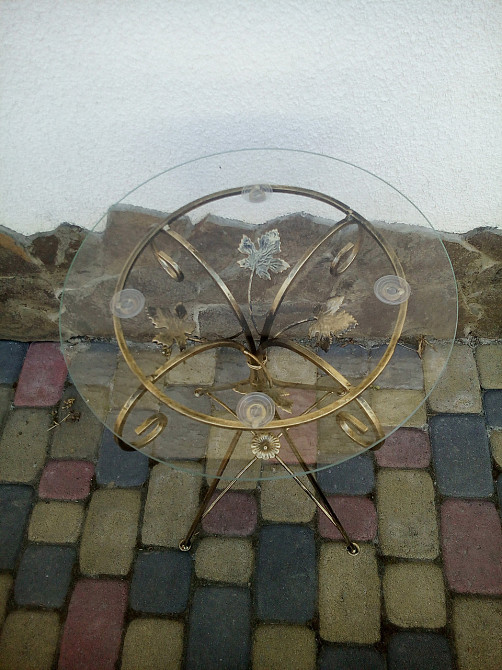 Столик журнальний кований круглий великий M-054 Київ - фото 6