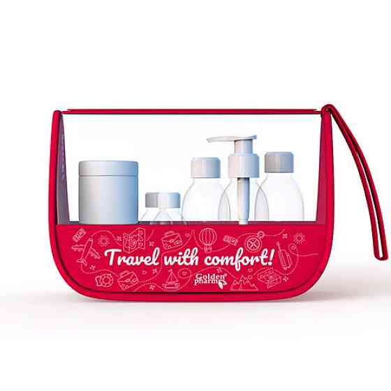 Косметичка дорожня Голден-Фарм Подорожуй з комфортом "ГФ" Луцьк