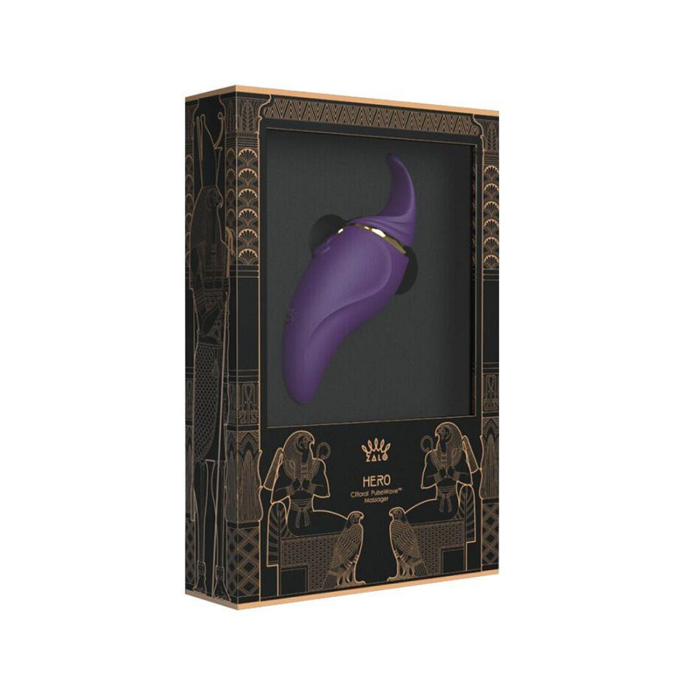 Вибратор 2в1 с язычком Zalo — Hero Twilight Purple, кристалл Swarovski Sex Aura Киев - изображение 9