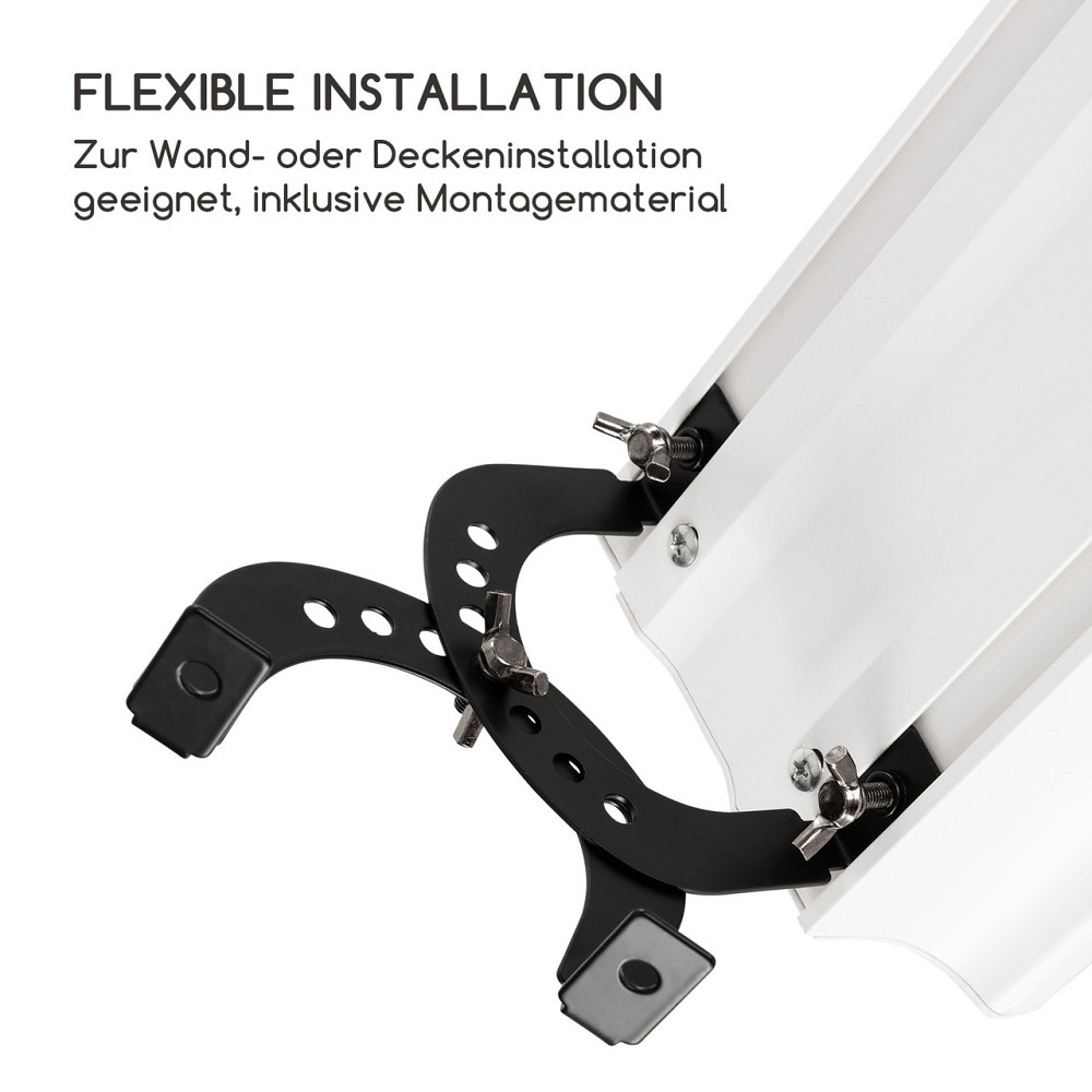 Инфракрасный обогреватель Cosmic Beam Plus 2400 Вт IP44 Пульт дистанционного управления Белый (Германия, Ровно - изображение 8