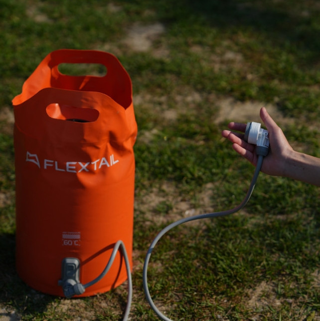 Душ із ємністю для води та насосом Flextail Tiny Shower Bucket 20 л Жовтогарячий Вінниця - фото 8