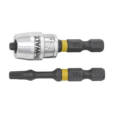 Набір біт DeWALT IMPACT TORSION, ударні, T25, L=57 мм, 2 шт + магнітний тримач (DT70538T) Вінниця - фото 2
