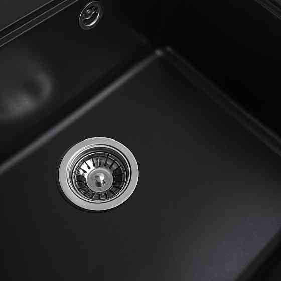 Гранітна мийка для кухні VALESO VESTA 5852 матова Чорна Коломыя
