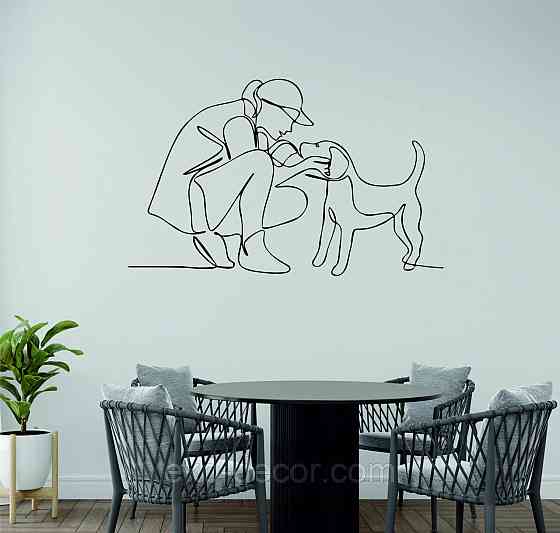 Декоративное настенное Панно «Друг» Декор на стену 90*56 см, Черный Киев