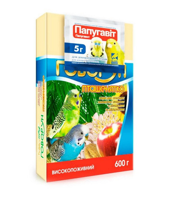 Корм Хобби Мил Говорун Птенчик для попугаев 600 г, O.L.KAR Винница - изображение 1