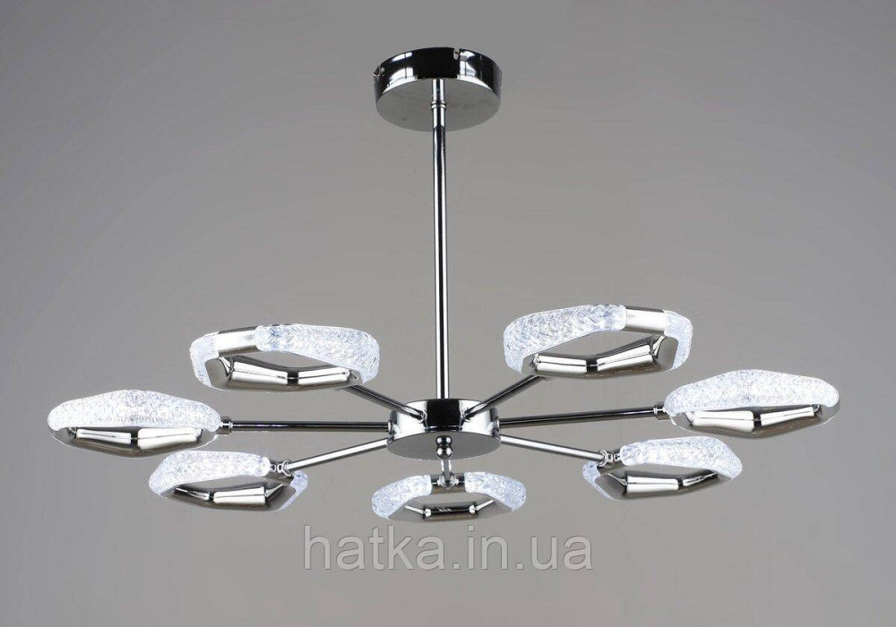 Люстра підвісна світлодіодна Sirius B YH1304/7 CH 42W хромова Київ - фото 1