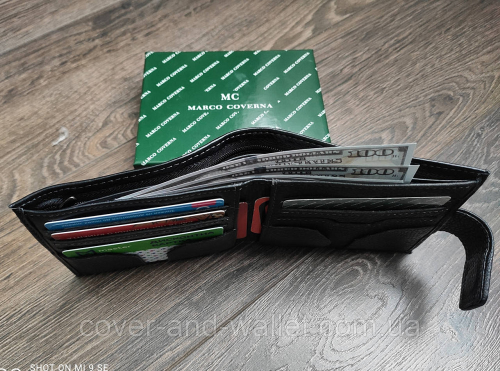 Стильный мужской кошелек для купюр и карточек на магнитах Marco Coverna MC 616 Киев - изображение 4
