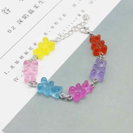 Браслет с мишками длина 15-20см, регулируется, смола, цинковый сплав Киев - изображение 3