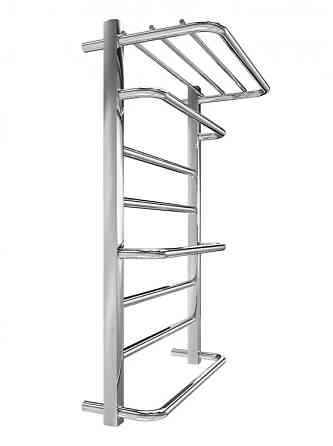 Водяной полотенцесушитель Mario INOX Люксор 770х530/500 с полкой Киев