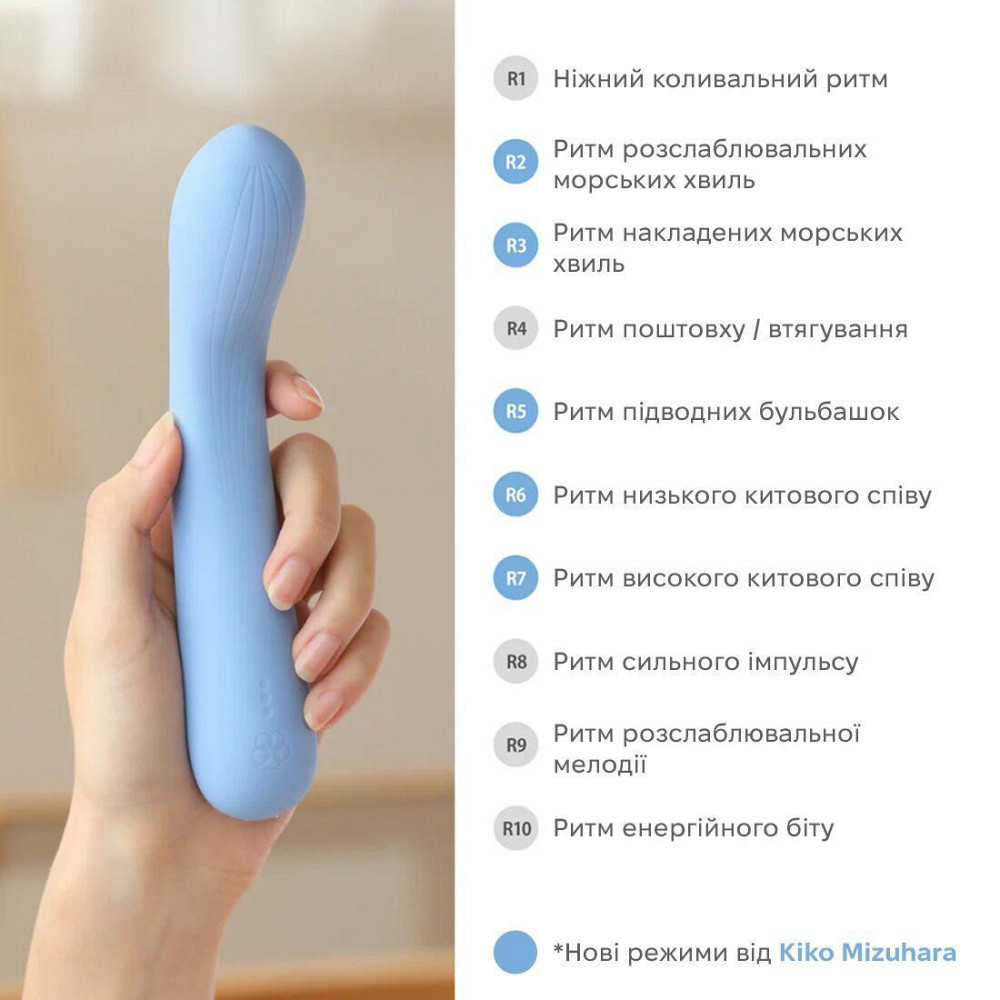 Звуковий вібратор IROHA MAI Ruri, перетворення звуку на вібрацію Sex Aura Київ - фото 3