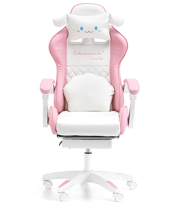 Дитяче геймерське крісло G892 з подушками та підставкою для ніг, Рожеве Київ - фото 7