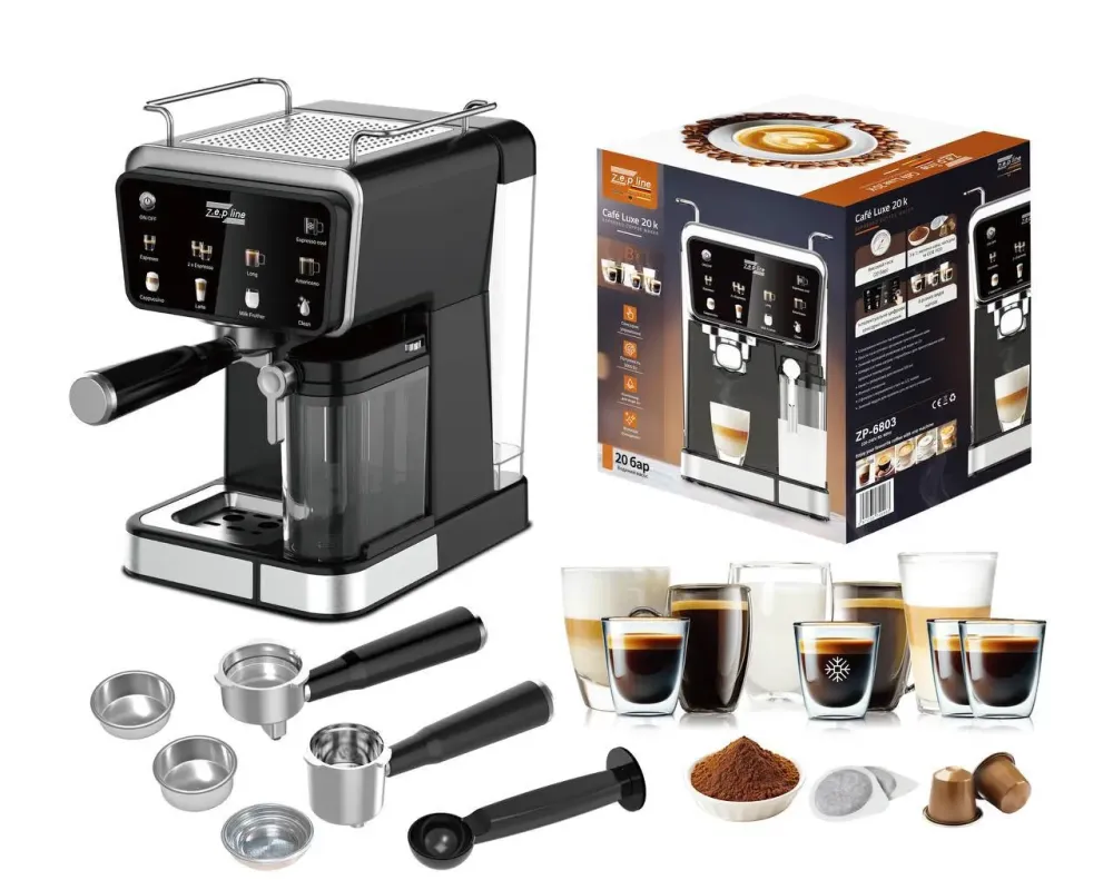 Кофемашина Zepline ZP-6803/3000 Вт, 20 Bar, 8 напитков, ESPRESSO COOL Коломыя - изображение 4