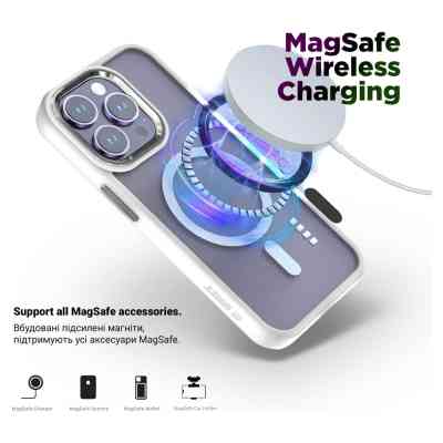 Чохол до мобільного телефона Armorstandart Unit MagSafe Apple iPhone 12 Pro Max Matte Clear Silver (ARM70443) Вінниця