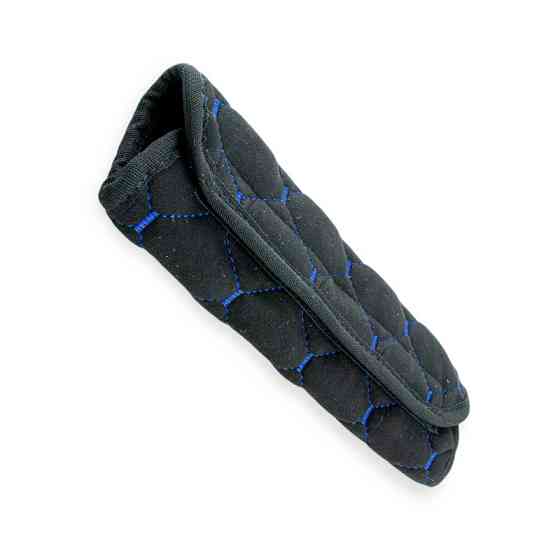 Чехол безопасности s велюр черный, синий ромб ремня Мукачево