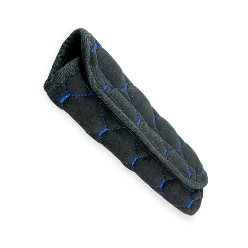 Чехол безопасности s велюр черный, синий ромб ремня Мукачево - изображение 1