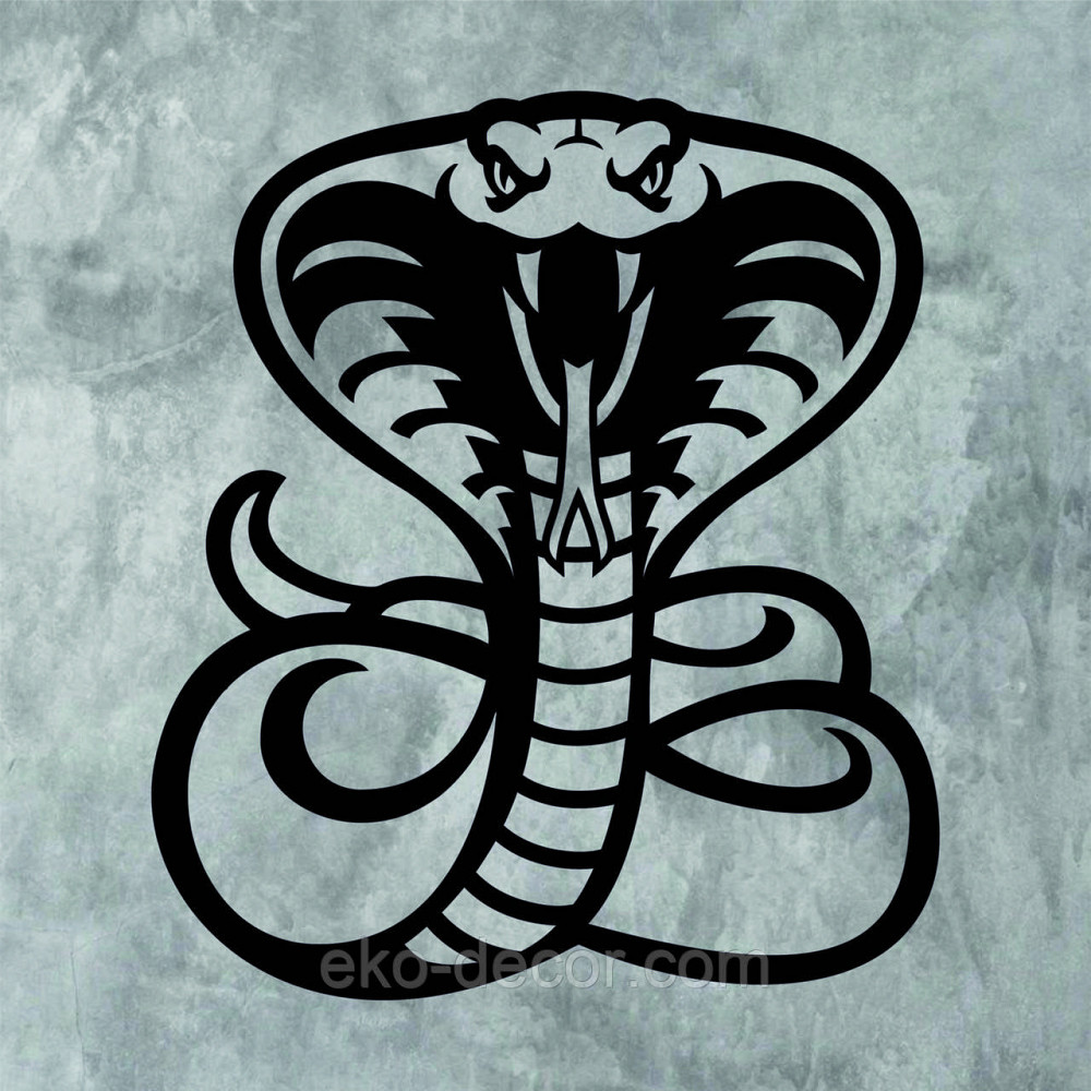 Декоративне настінне Панно  «Кобра» , Декор на стіну 110*95 см, Чорний Київ - фото 9