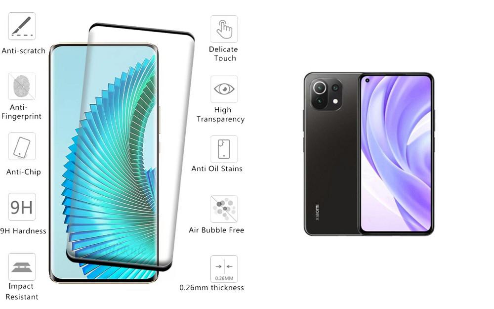 Захисне скло HyperGlass Pro для Xiaomi Mi 11 Lite – максимальна чутливість та захист Київ - фото 2