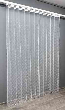 Тюль VR-Textil 1576т Фатин с вышивкой и люрексом Белый 450х270 см (42-0919) Киев