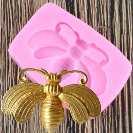 Формочка силиконовая Пчела 59 на 39 мм розовый Киев - изображение 1