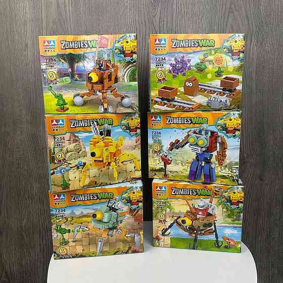 Дитячий конструктор Рослини проти Зомбі 7234 Plants vs Zombies фігурки набір з 6 коробок ( 21216 ) Харків