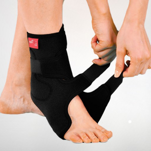 Бандаж неопреновий на голеностопний суглоб з пластиковими вставками і фіксуючою стрічкою - Ersamed ERSA-214 Дніпро - фото 1