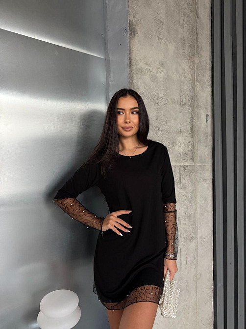 Женское вечернее романтичное платье с пайетками и жемчужинами 54/56 Одесса - изображение 4