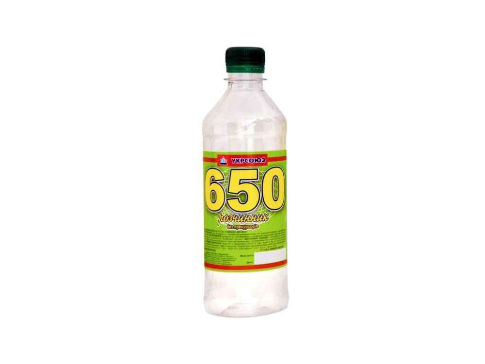 Растворитель 650 0,5 л 0.42кг б/п ТМ УКРСОЙЗ Киев - изображение 1