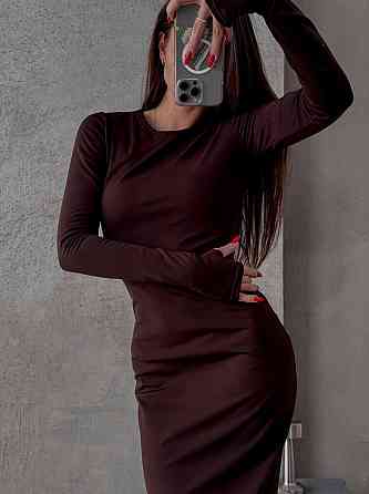 Жіноча базова термо сукня максі у стилі скімс Одеса