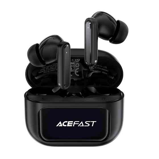 Бездротові навушники TWS ACEFAST W6 smart screen,ENC, IPX4, Black Одеса