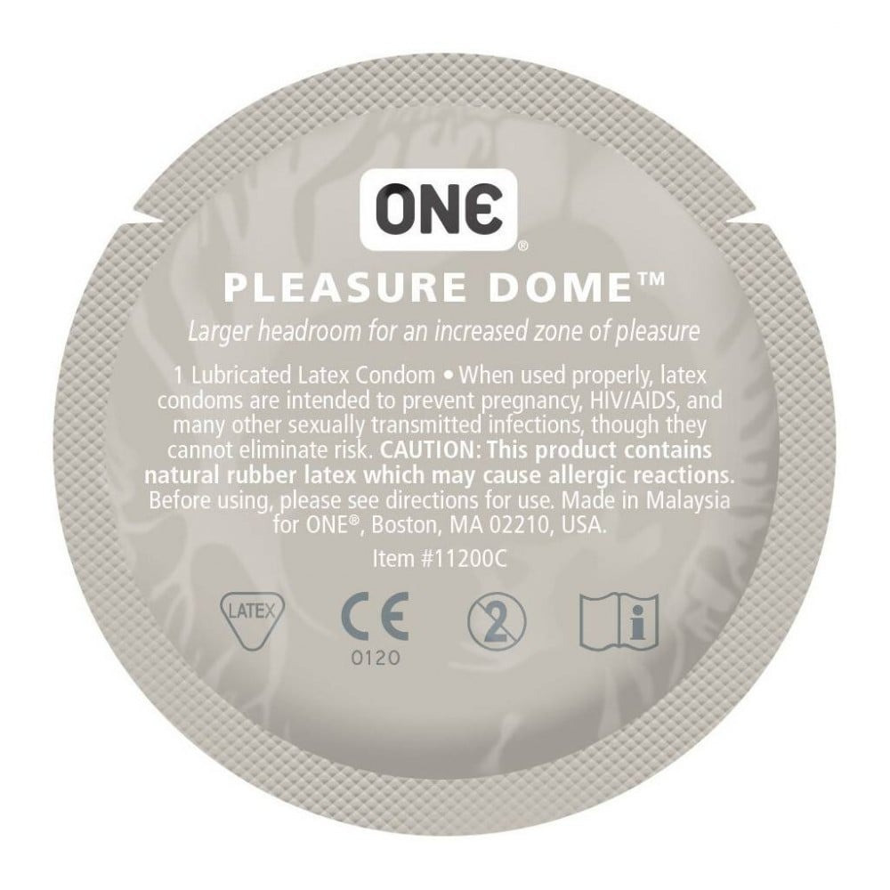 Набор латексных презервативов One Pleasure Dome с расширенной головкой (цена за 5 шт.) Sex Aura Киев - изображение 1