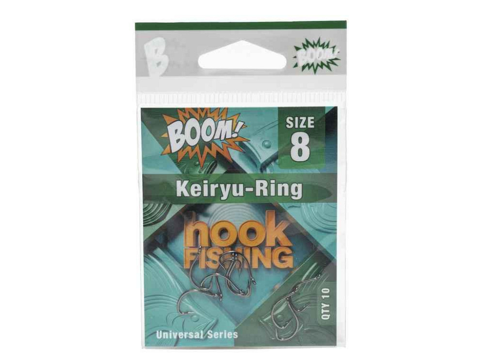 Гачок для мирної риби Keiryu-Ring №8 (10 шт/уп) (BN) ТМ BOOM Київ - фото 1