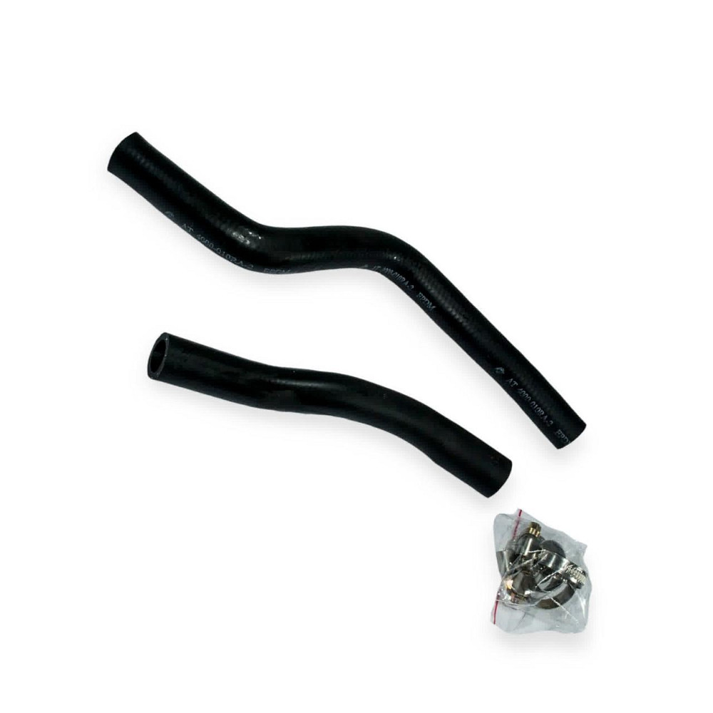 Патрубок 2110 (к-кт 2 шт) c хомутами AT печки Мукачево - изображение 1