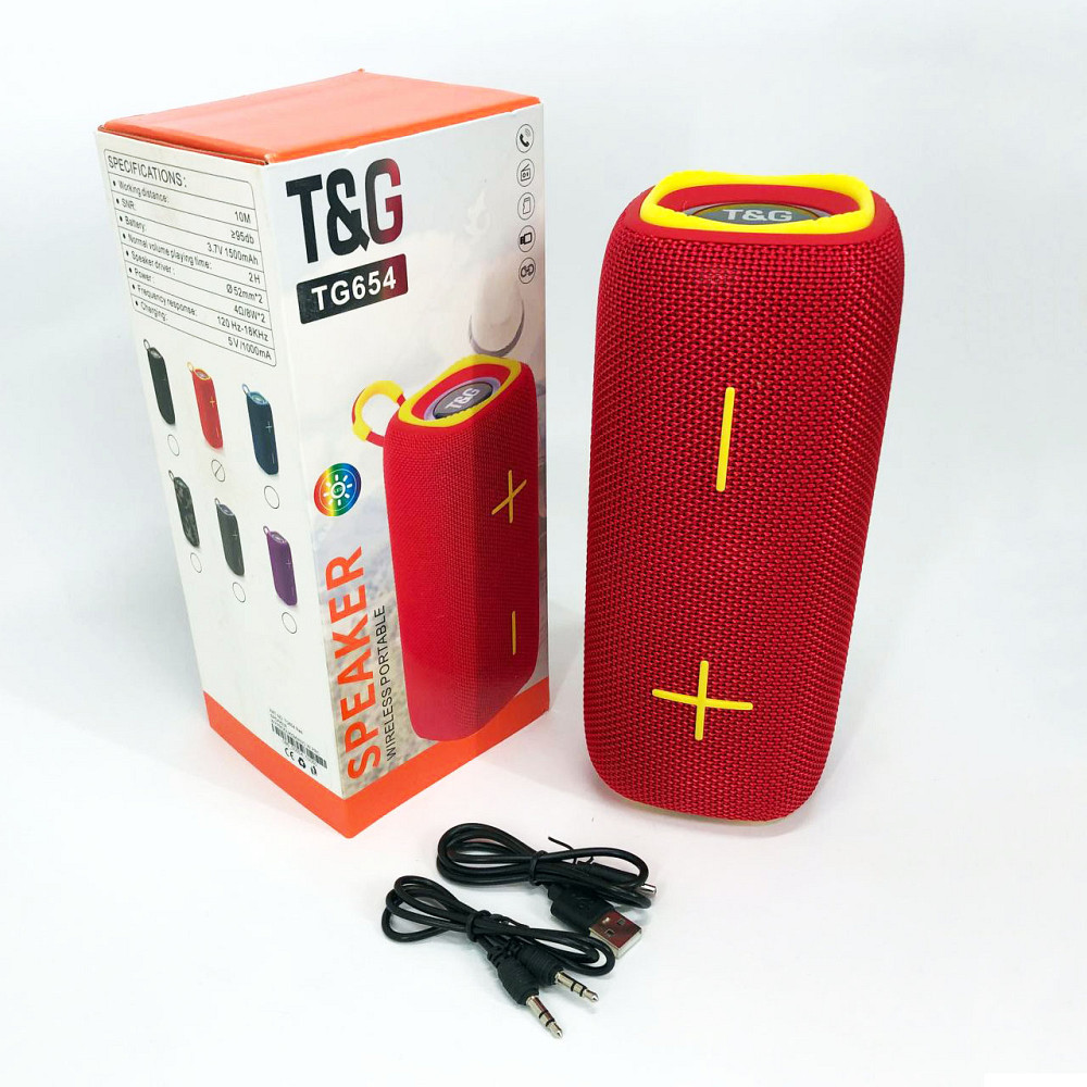 Bluetooth колонка з різнокольоровим підсвічуванням зі стереозвуком, Bluetooth колонка з флешкою WM-32 Львів - фото 6