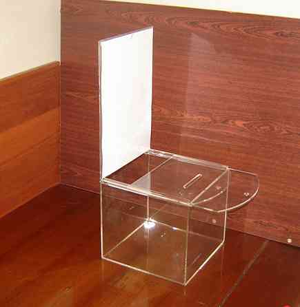 Скринька для пожертвувань EKOSTAR 215х215х200/500мм з кишенею А4 Київ