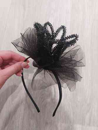 Обруч на Хэллоуин на голову Корона one size черный Киев